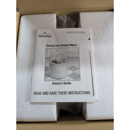 Electric Ice Cream Maker Frozen Yogurt/ SORBET Maker, Rival 1 Quart MOTOR ONLY!