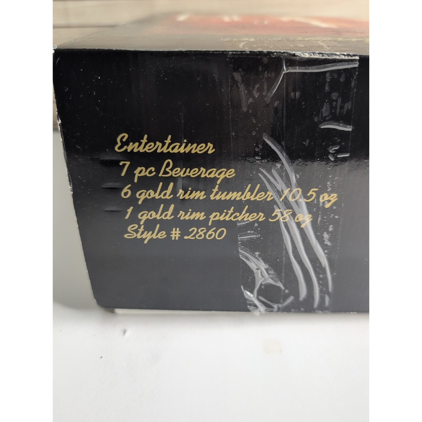 Vintage Glass PASABAHCE Beverage 7 Piece Set ORIGINAL BOX Collectible Turkey