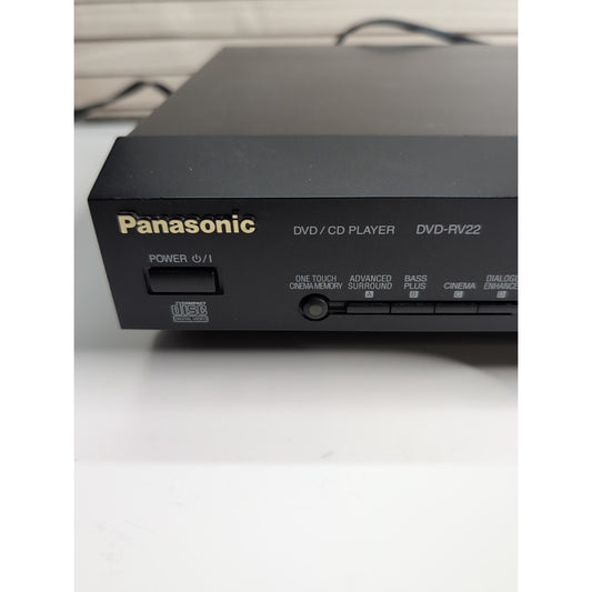 Panasonic DVD CD MP3 Player - DVD-RV22 - Remote