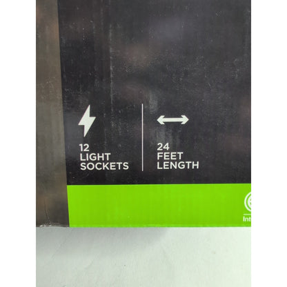 Harbor Breeze 24 ft Plug-In LED Black Outdoor String Light #5187861