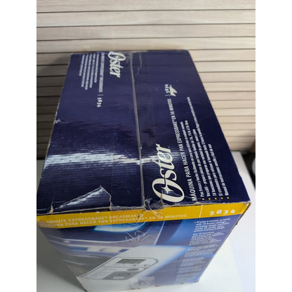 Oster Bread Maker 58-Minute Expressbake 2 lb Model 5834 w/ Manual