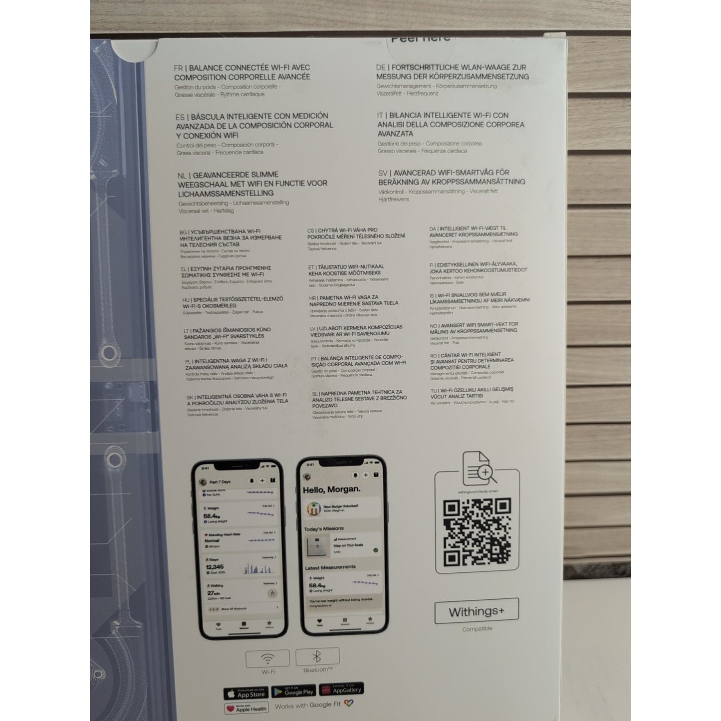 Body Smart Advanced Body Composition Smart Wi-Fi Scale - Black