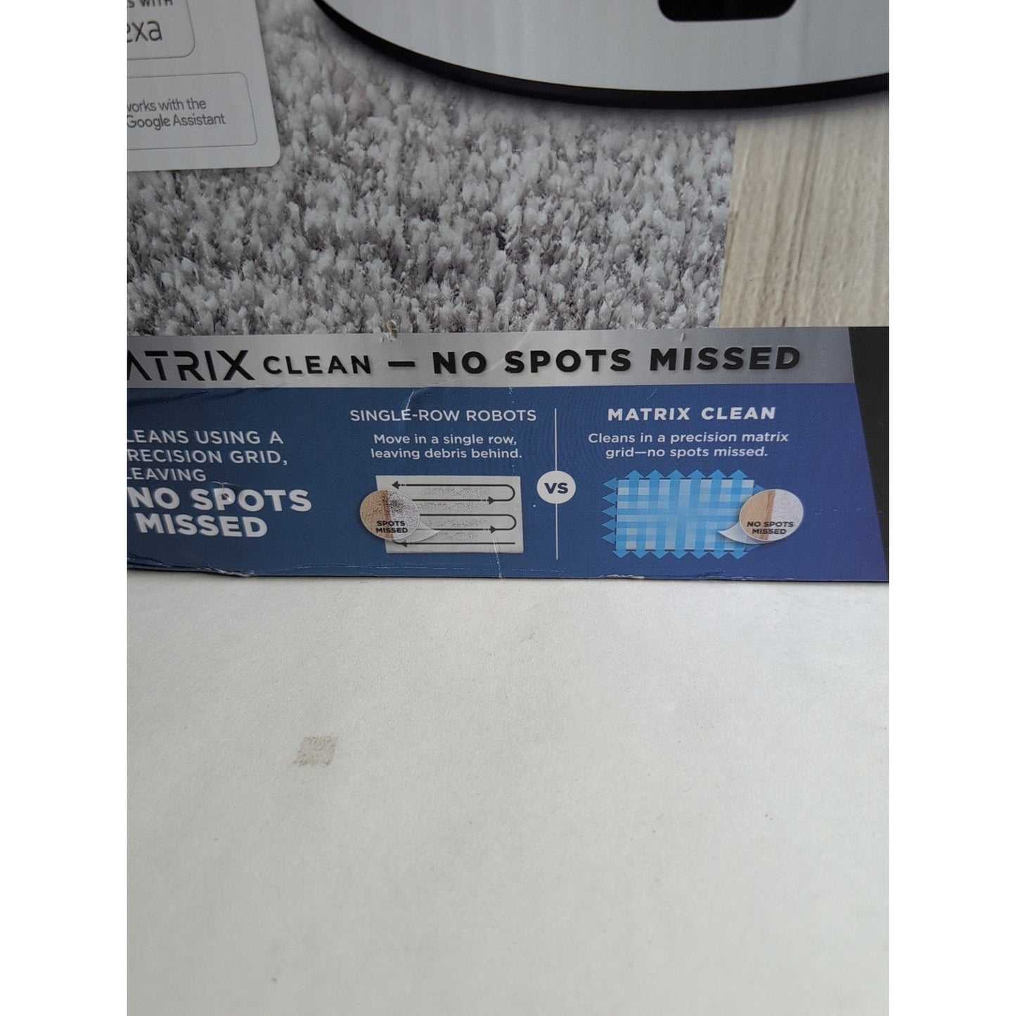 SharkNinja RV2302AE IQ Robot Vacuum with Bagless 60 Day Capacity Base Self Empty