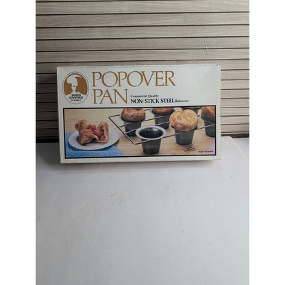 Vintage Popover Pan ROSHCO BAKERS ADVANTAGE Commercial Weight Bakeware 6 Cup