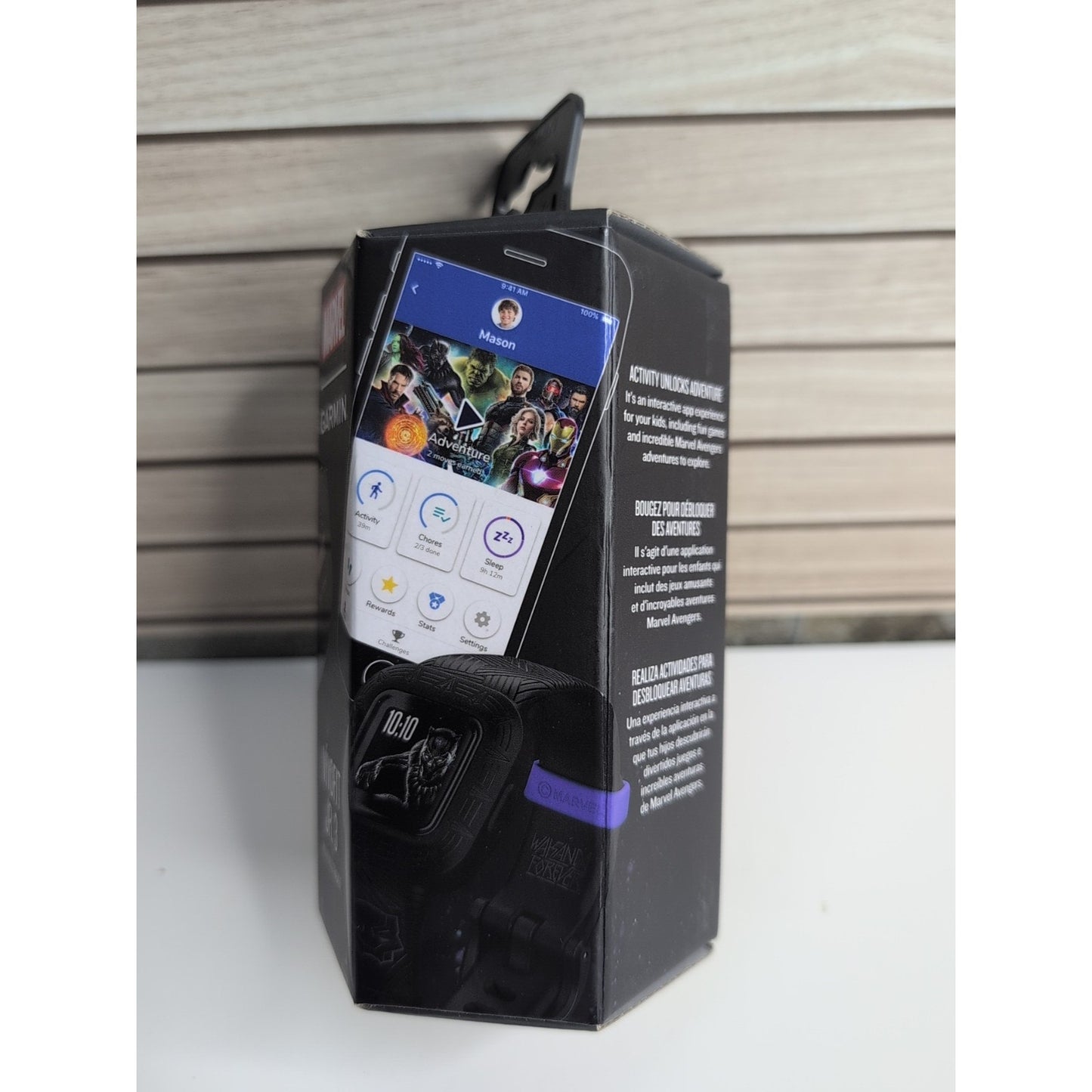 Garmin Vivofit Jr. 3- Marvel/Black Panther-Fitness Tracker Watch