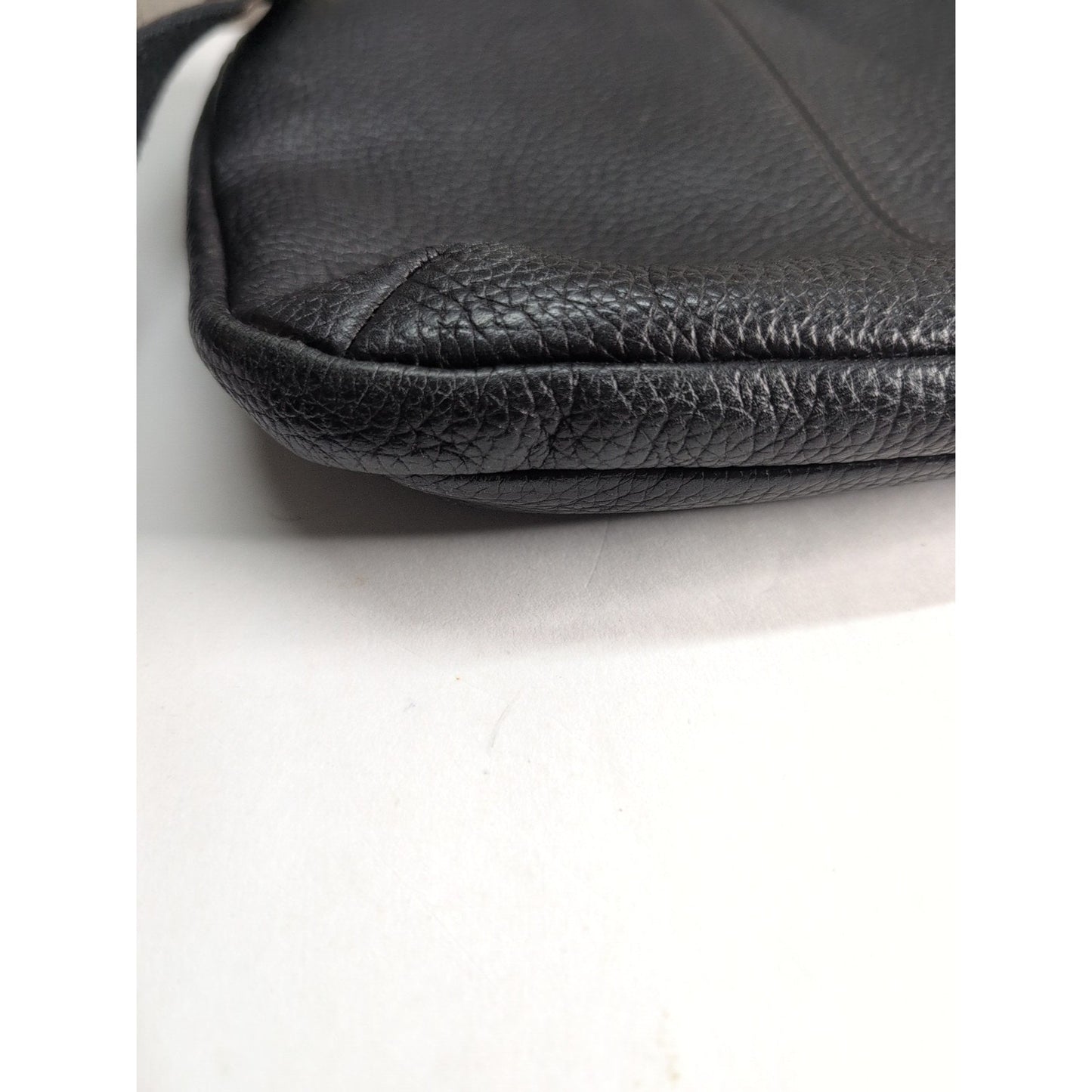 Fossil Crossbody Pebbled Black Leather Purse