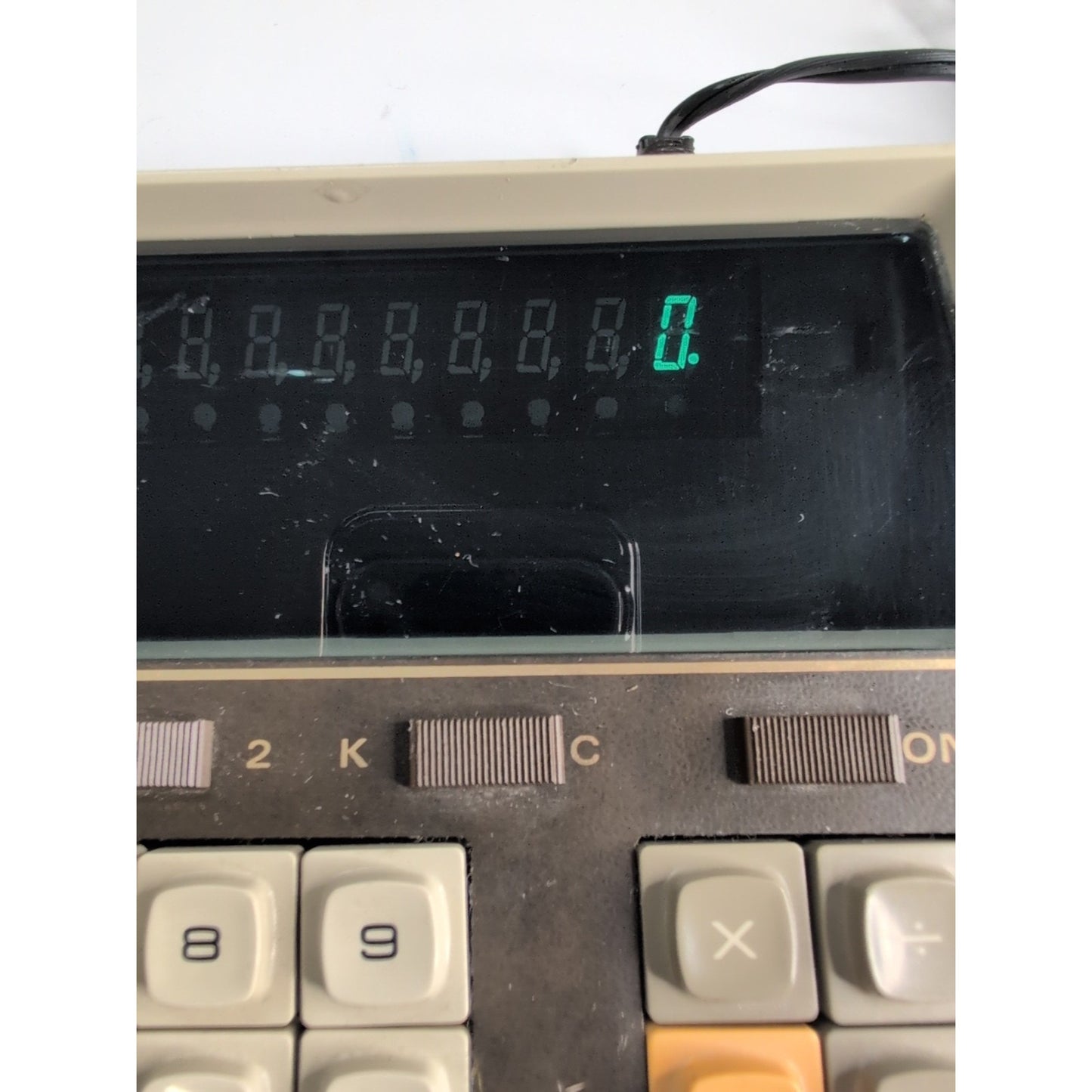 Vtg Texas Instruments Electronic Desktop Calculator TI-5100 + AC Adapter