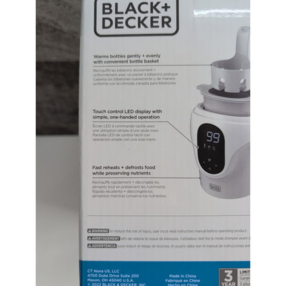 Black & Decker 3-in-1 Fast Baby Bottle Warmer
