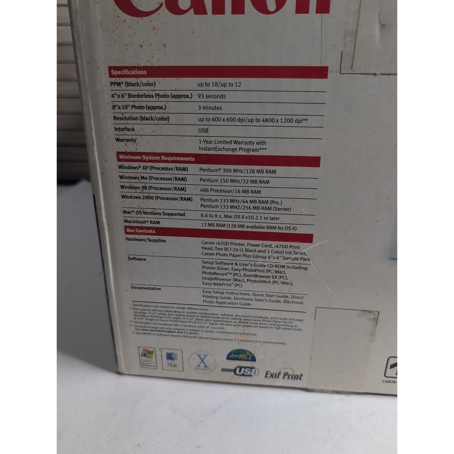 NEW Canon i470D Photo Inkjet Printer