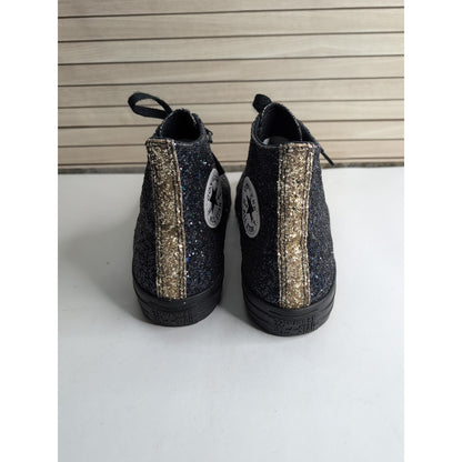 Converse Chuck Taylor All Star Men Lift Platform HI GLITTER Black, Size 9