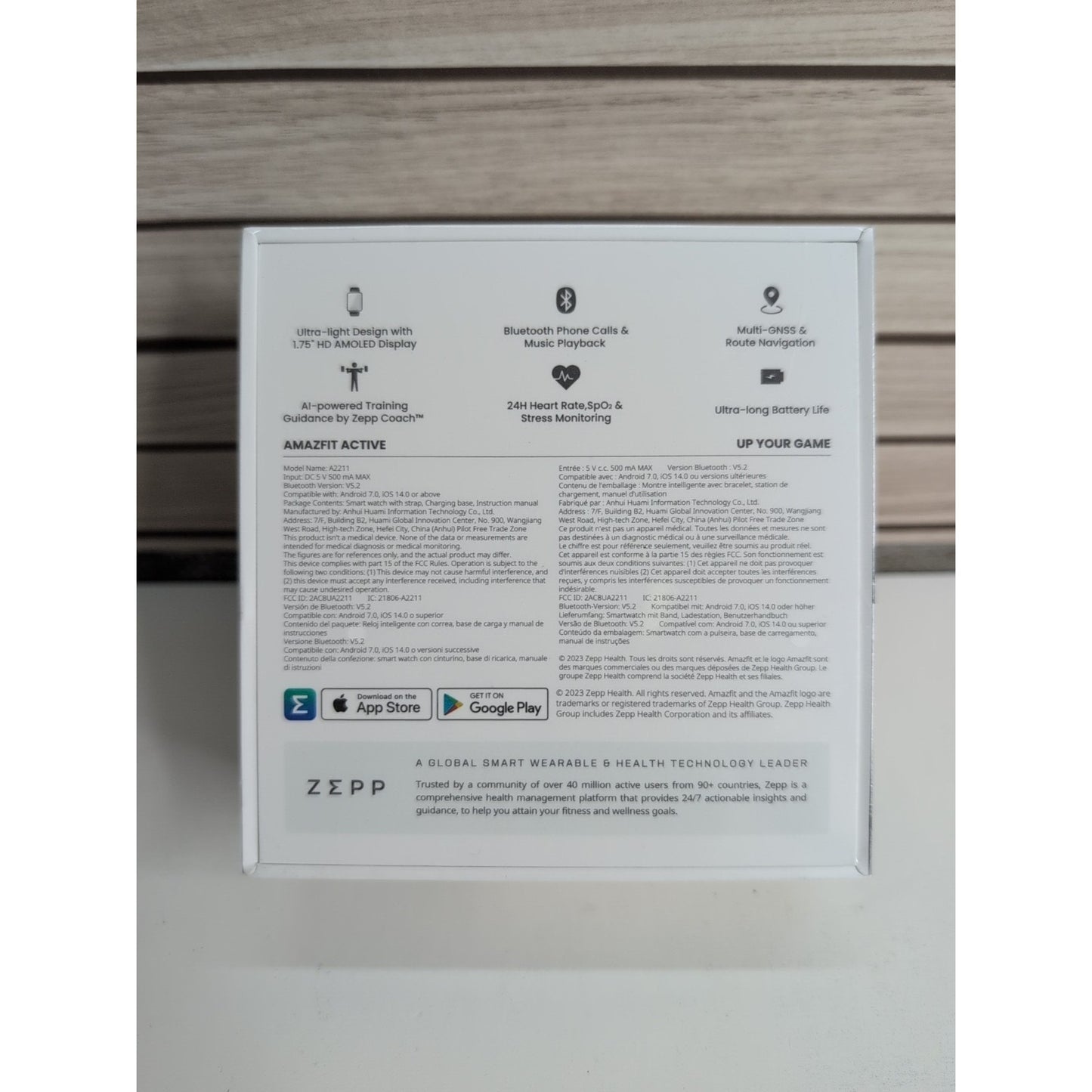 Amazfit Active Smart Watch 42mm, AI Fitness Tracker & Sleep Coach | New, Sealed