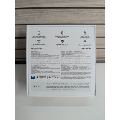 Amazfit Active Smart Watch 42mm, AI Fitness Tracker & Sleep Coach | New, Sealed