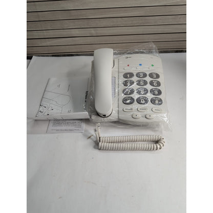 Vintage AT&T Big Button Plus Telephone 905 Lucent Bell White Dove 12 Number Mem