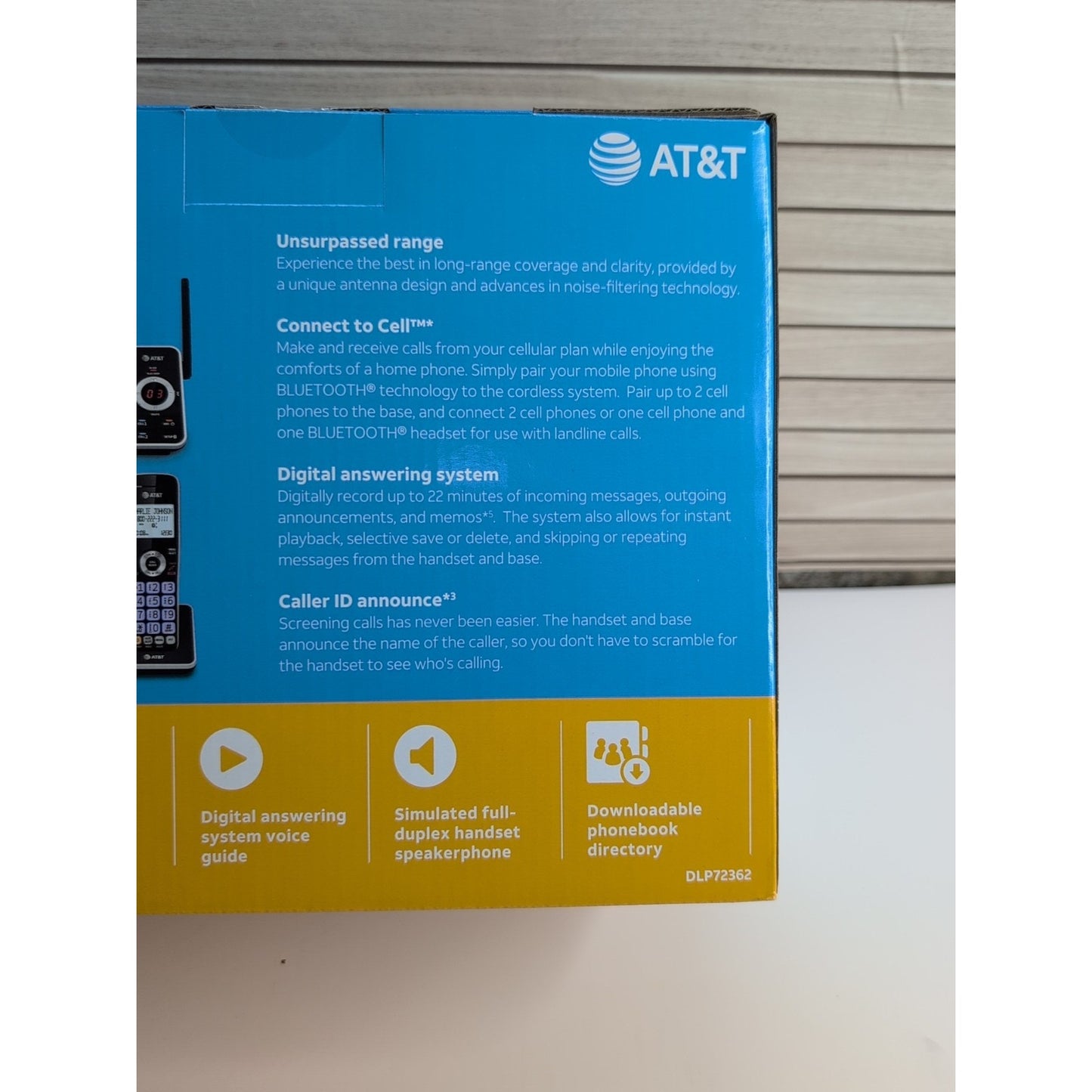 NEW AT&T DLP72362 | 3-Handset Cordless Phones With Bluetooth & Answering System