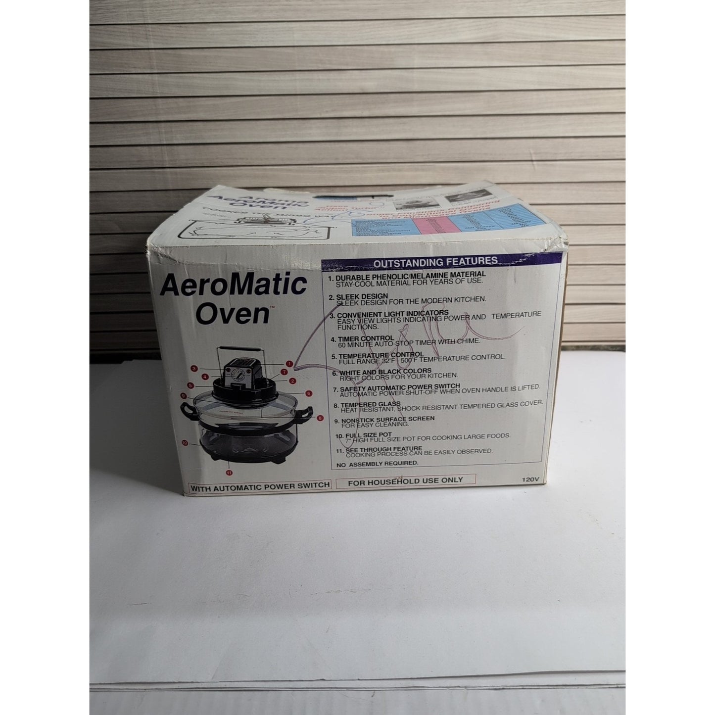 Vintage Aroma Aeromatic Oven AST-850 Turbo W/ Accessories New in Box Fryer Grill