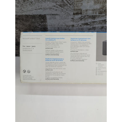 Microsoft 1661 Black Portable Dock Docking Station For Microsoft Surface