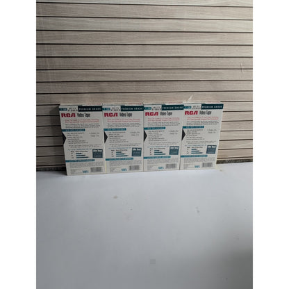 NEW SEALED - 4 - RCA T-120H VHS Hi-Fi Stereo Blank Cassette Tapes Standard Grade