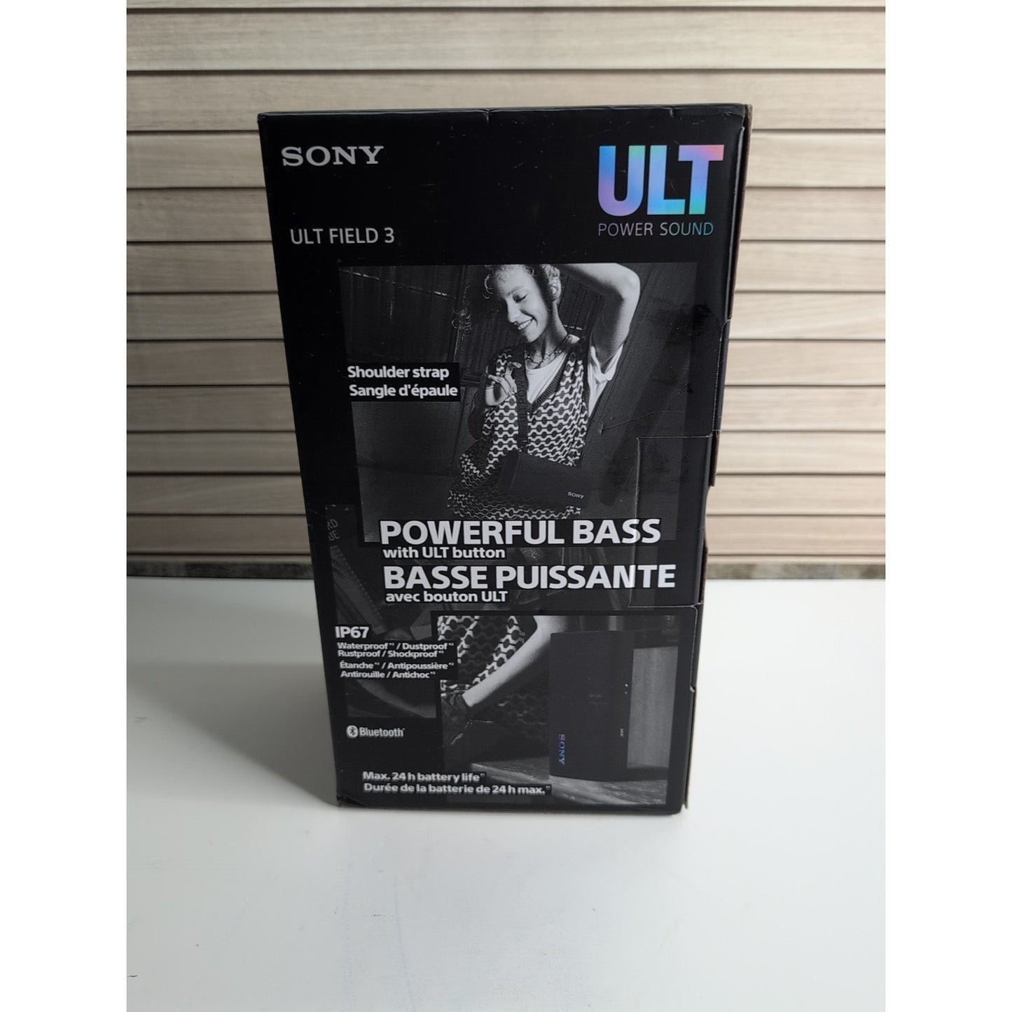 Sony ULT FIELD 3 Wireless Bluetooth Water Resistant Portable Speaker (Black) NEW