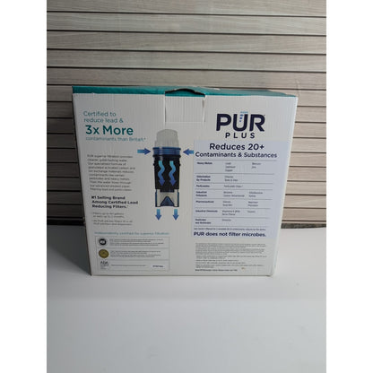 PUR Plus 11-Cup Water Filtration Pitcher LED Light Filters Lead