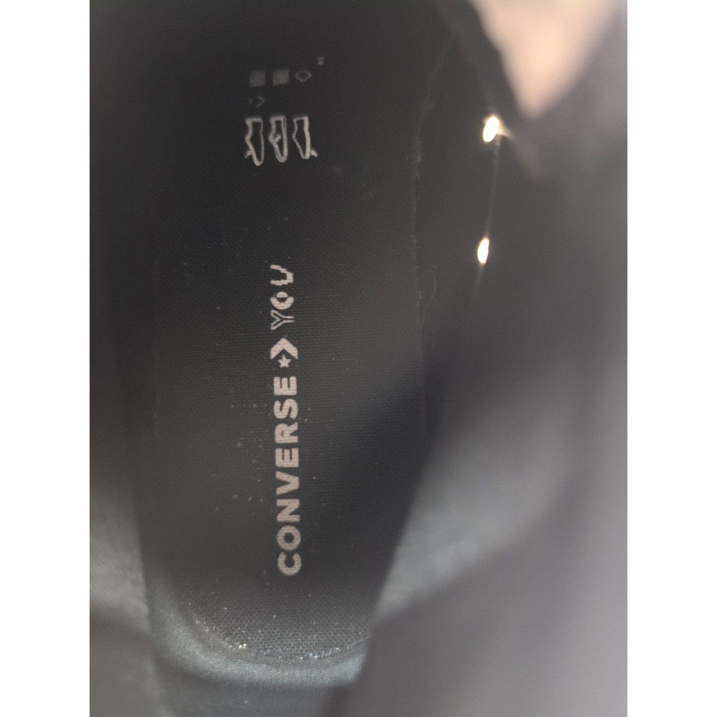 Converse Chuck Taylor All Star Men Lift Platform HI GLITTER Black, Size 9