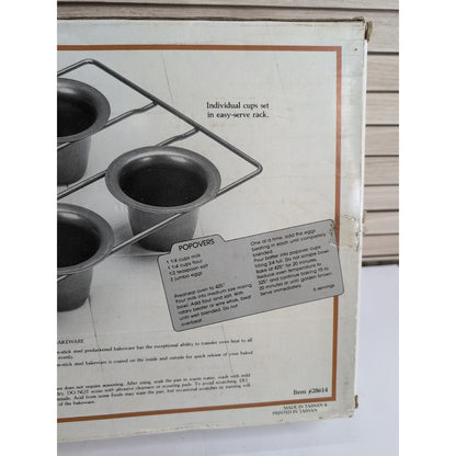 Vintage Popover Pan ROSHCO BAKERS ADVANTAGE Commercial Weight Bakeware 6 Cup