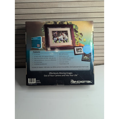 Pandigital PAN8051 8” LCD Frame NEW NO PC REQUIRED Touch Screen 6400 Photos