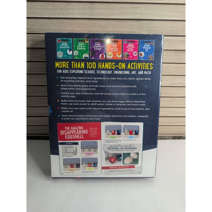 Brand New Factory Sealed Brain Games Steam 6 Dyanmic Book Box Set Experiments