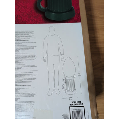 BRAND NEW UNOPENED HOME ACCENTS CHRISTMAS DECORATED 3FT LED WHITE JUMBO BULB