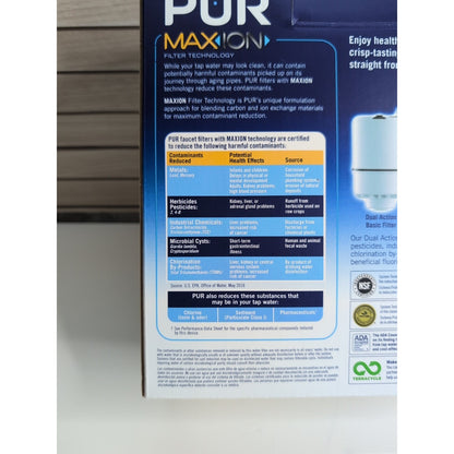 PUR MAX•ION Removes 99% Lead Reduces Chlorine PFM150W White Faucet Filter