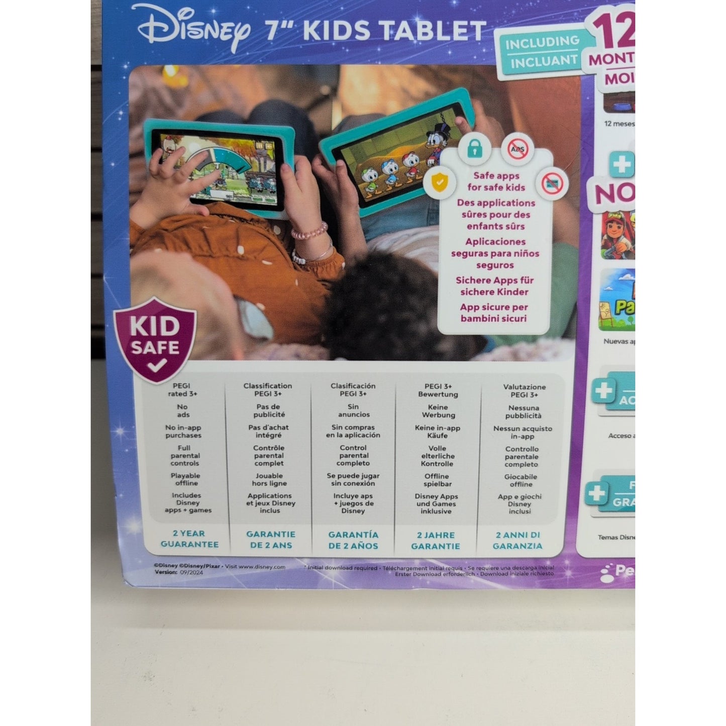 BRAND NEW Pebble Gear 7" Disney Tablet: Kids Wi-Fi Device, 16GB, Quad-Core