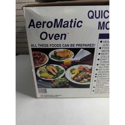 Vintage Aroma Aeromatic Oven AST-850 Turbo W/ Accessories New in Box Fryer Grill
