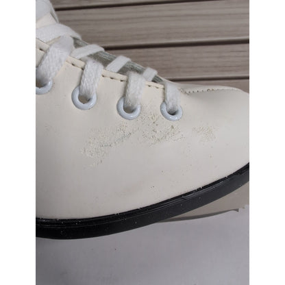 Vntg CCM USA Pastime Leather Steel Arch Figure Ice Skates Womens Size 7 in Box