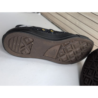 Converse Chuck Taylor All Star Men Lift Platform HI GLITTER Black, Size 9