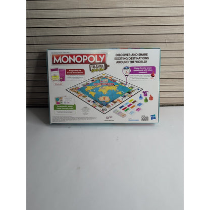 Monopoly Travel World Tour Board Game Hasbro Gaming Parker Brothers New