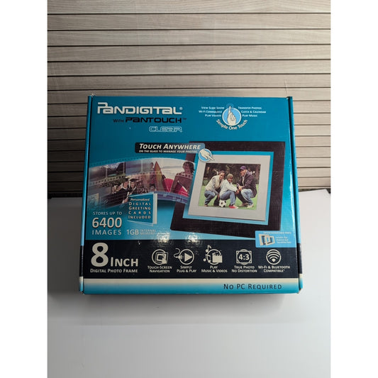 Pandigital PAN8051 8” LCD Frame NEW NO PC REQUIRED Touch Screen 6400 Photos