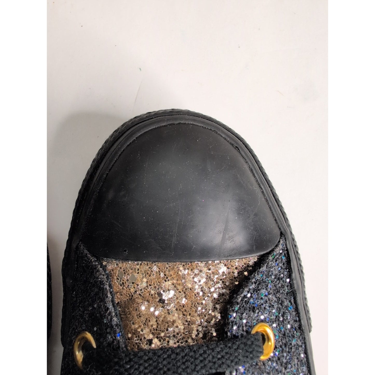 Converse Chuck Taylor All Star Men Lift Platform HI GLITTER Black, Size 9