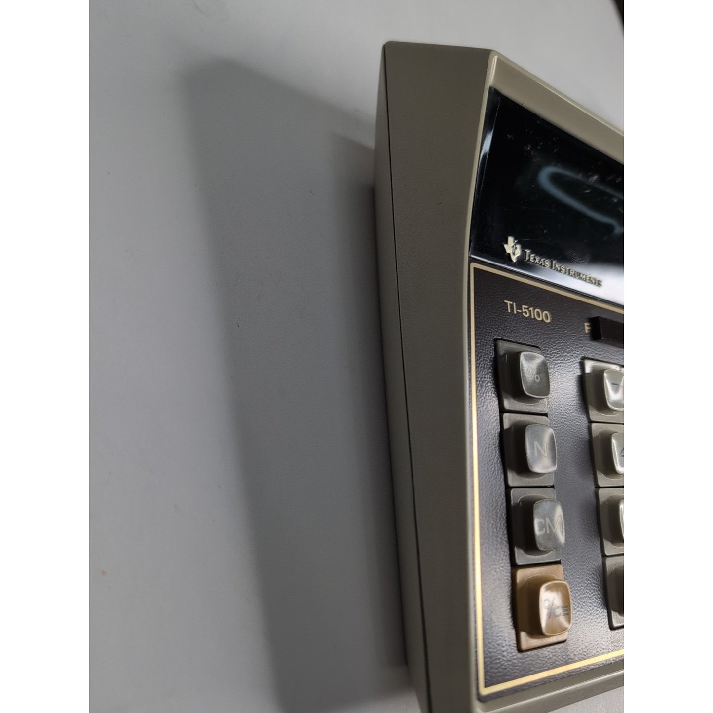 Vtg Texas Instruments Electronic Desktop Calculator TI-5100 + AC Adapter