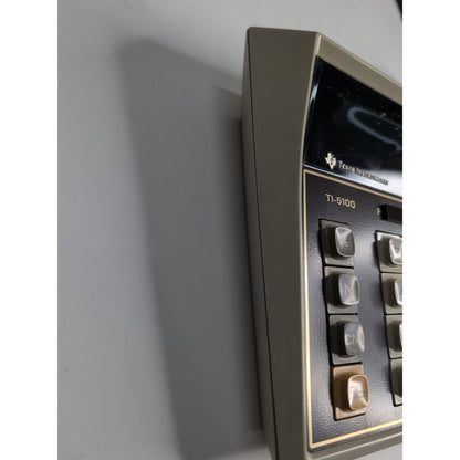 Vtg Texas Instruments Electronic Desktop Calculator TI-5100 + AC Adapter