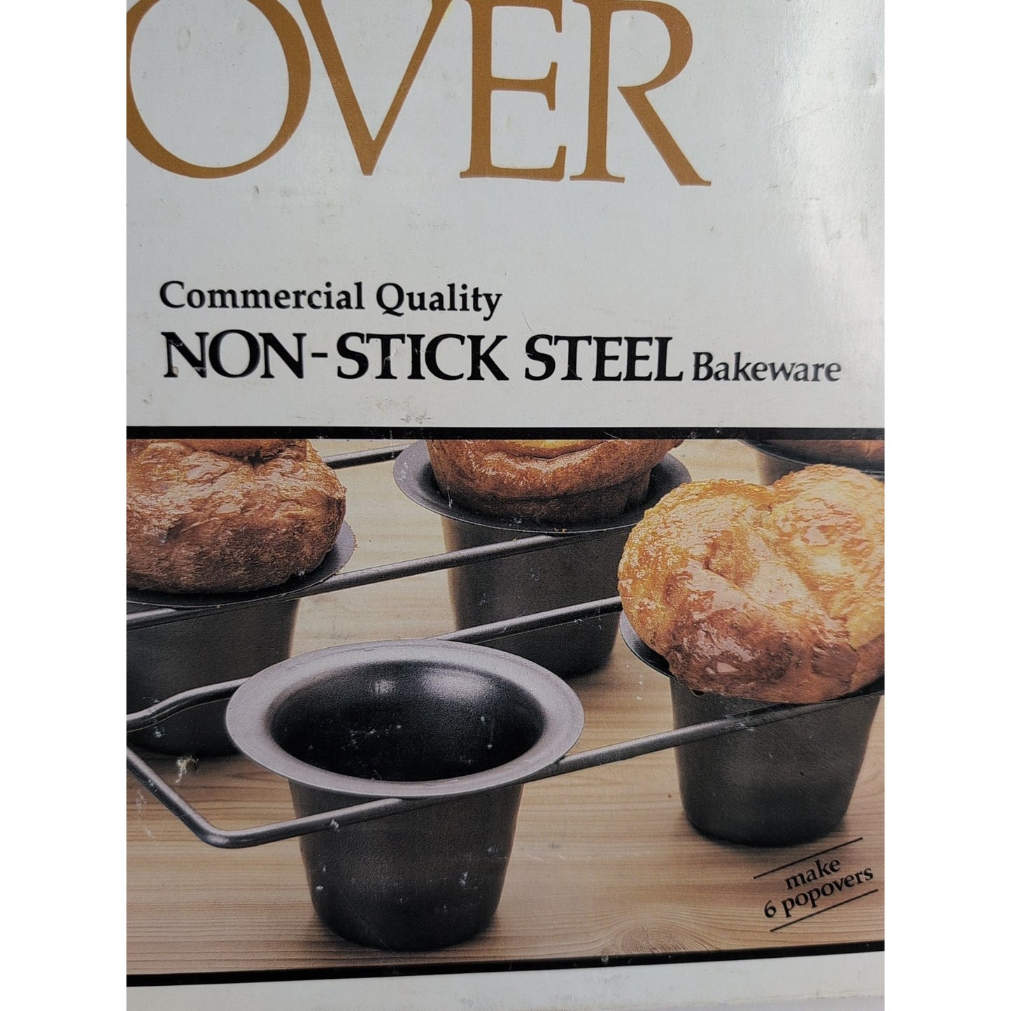 Vintage Popover Pan ROSHCO BAKERS ADVANTAGE Commercial Weight Bakeware 6 Cup